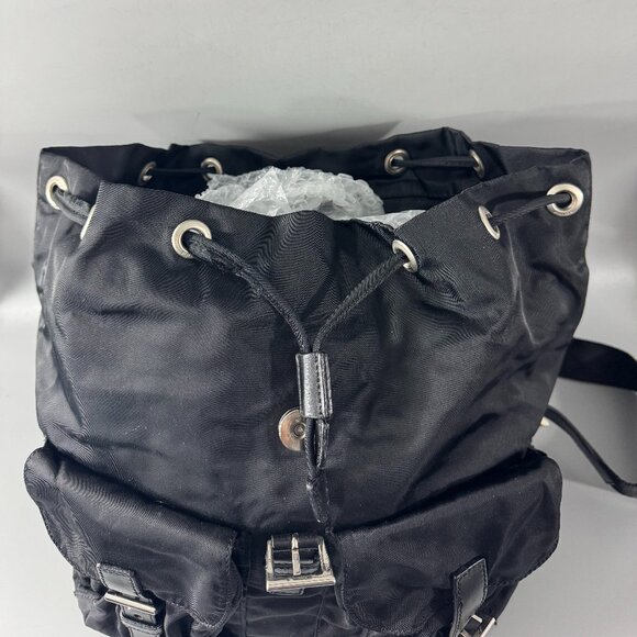 Prada Tessuto Black Nylon Backpack Bag - Picture 8 of 14